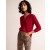 Red Women's Boden Eva Cashmere Crew Cardigan