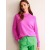 Pink Women's Boden Cashmere Boyfriend Crew Sweater