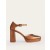 Brown Metal Snake Women's Boden Closed-Toe Heels