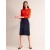 Navy Women's Boden Margot Velvet Midi Skirts