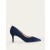 Navy Women's Boden Lara Mid-Heeled Court Shoes