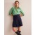 Navy Women's Boden Flippy Ponte Mini Skirts
