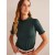 Green Women's Boden Supersoft Frill Detail T shirts