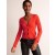 Red Women's Boden Ribbed Merino V Cardigan