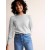 Grey Women's Boden Scallop Trim Cashmere Sweater