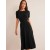 Black Women's Boden Cut Out Knitted Midi Dress