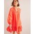 Orange Women's Boden Tiered Linen Mini Dress