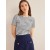 White / Black Women's Boden Bea Short Sleeve Breton T shirts