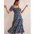 Navy Women's Boden Smocked Bodice Maxi Dress