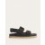 Black Women's Boden Chunky Flat Buckled Sandals