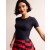 Navy Women's Boden Cotton Ribbed T shirts